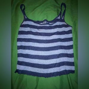 Sparkly light and dark blue cropped tank -GAP